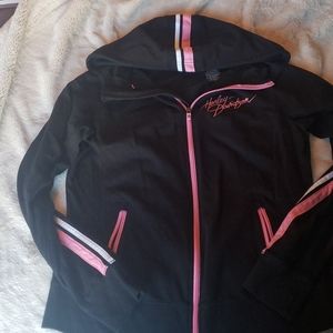 Womens harley davidson pink label zip hoodie